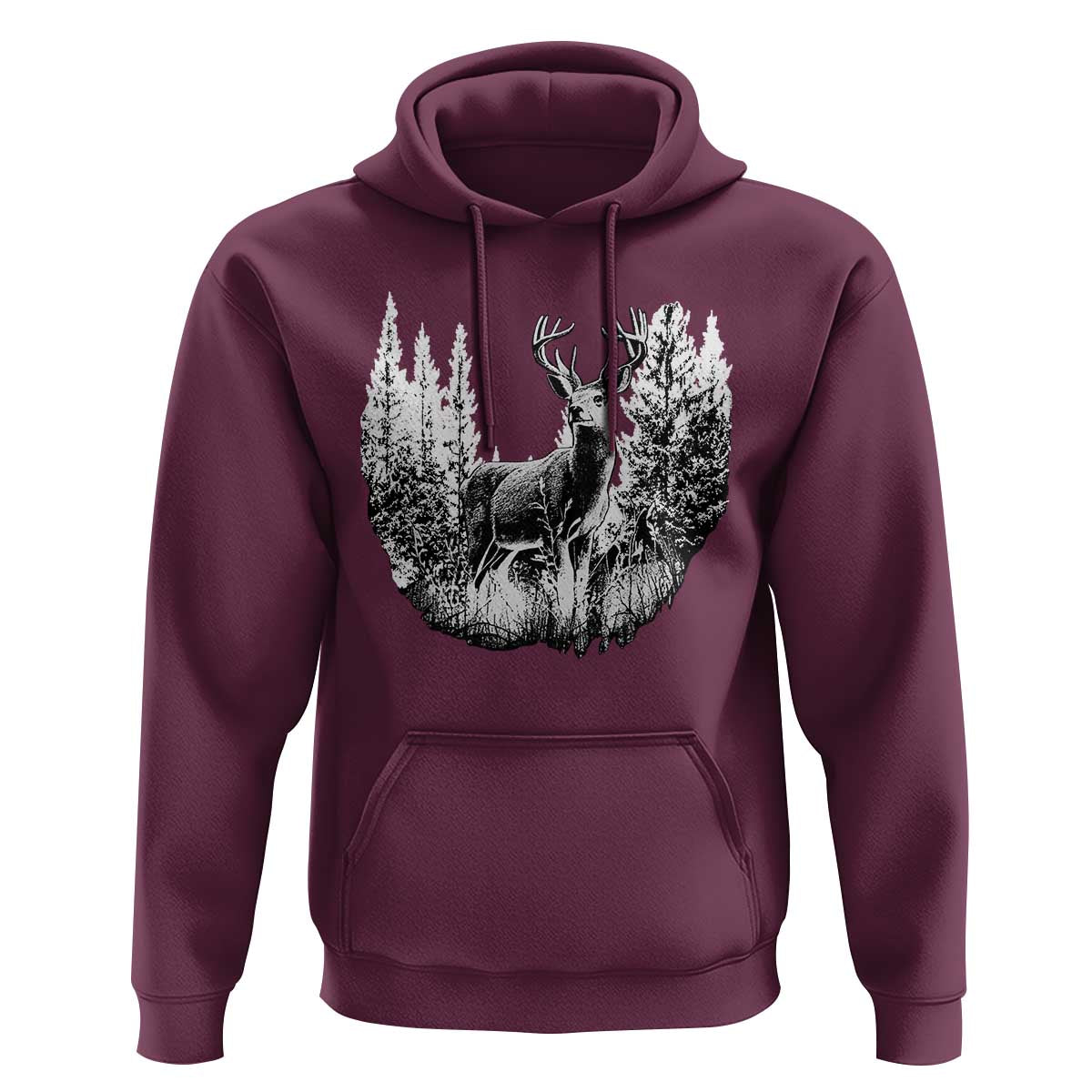 Deer Hunting Hoodie Deer Forest Nature Lover Stag Hunter