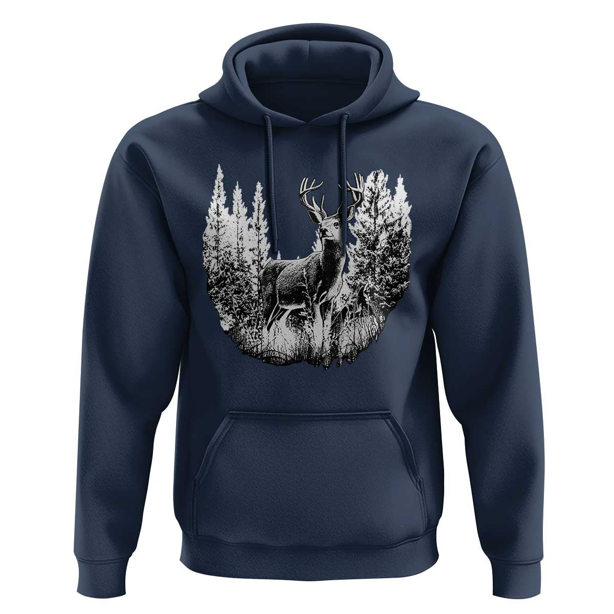 Deer Hunting Hoodie Deer Forest Nature Lover Stag Hunter