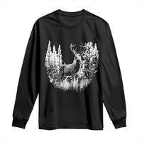 Deer Hunting Long Sleeve Shirt Deer Forest Nature Lover Stag Hunter