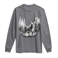 Deer Hunting Long Sleeve Shirt Deer Forest Nature Lover Stag Hunter