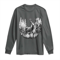 Deer Hunting Long Sleeve Shirt Deer Forest Nature Lover Stag Hunter