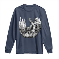 Deer Hunting Long Sleeve Shirt Deer Forest Nature Lover Stag Hunter