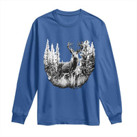 Deer Hunting Long Sleeve Shirt Deer Forest Nature Lover Stag Hunter