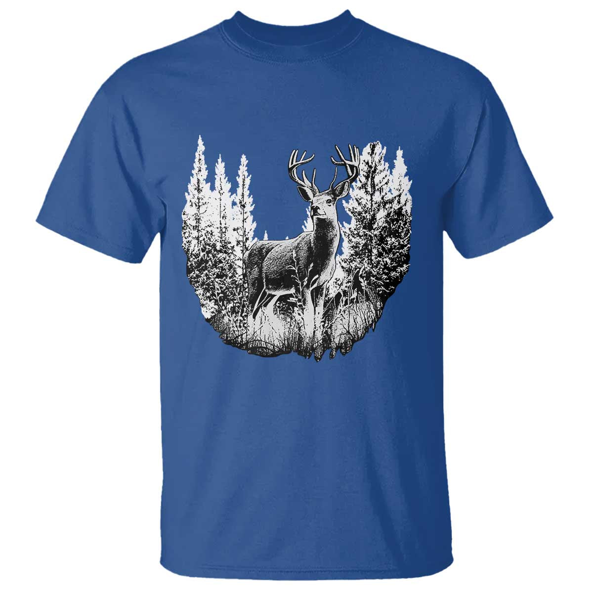 Deer Hunting T Shirt Deer Forest Nature Lover Stag Hunter
