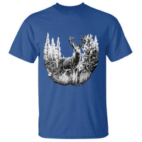 Deer Hunting T Shirt Deer Forest Nature Lover Stag Hunter