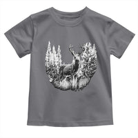 Deer Hunting Toddler T Shirt Deer Forest Nature Lover Stag Hunter