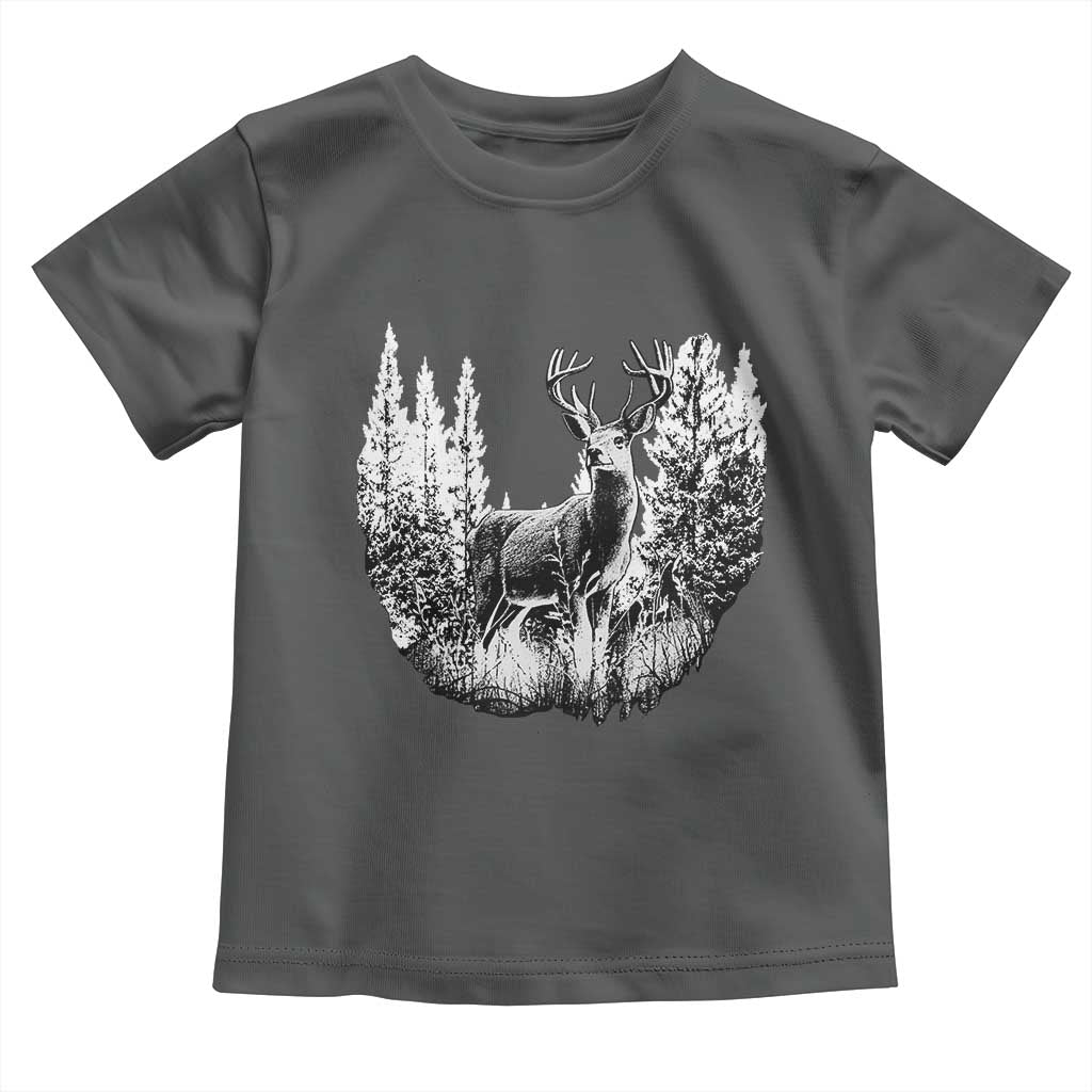 Deer Hunting Toddler T Shirt Deer Forest Nature Lover Stag Hunter