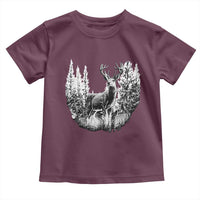 Deer Hunting Toddler T Shirt Deer Forest Nature Lover Stag Hunter