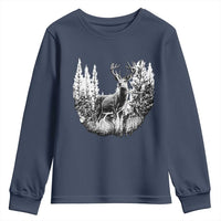 Deer Hunting Youth Sweatshirt Deer Forest Nature Lover Stag Hunter