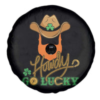 Funny St Patricks Cowboy Spare Tire Cover Howdy Go Lucky Irish Western