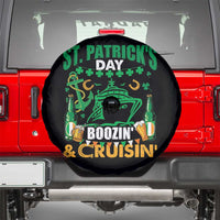 Funny St Patricks Cruise Spare Tire Cover Boozin' Cruisin' Drinking Squad Family Group Matching