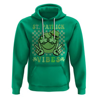 Funny St. Patricks Day Hoodie St Patrick Vibes Retro Groovy - Wonder Print Shop