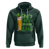 Funny St. Patricks Day Drinking Couple Matching Hoodie She's My Drunker Half - Wonder Print Shop