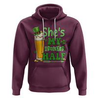 Funny St. Patricks Day Drinking Couple Matching Hoodie She's My Drunker Half - Wonder Print Shop