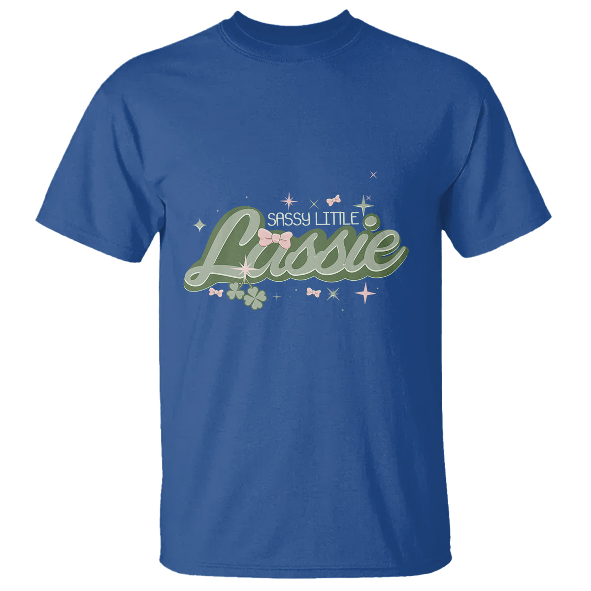 Cute St. Patricks Day T Shirt Sassy Little Lassie for Girl Kids - Wonder Print Shop