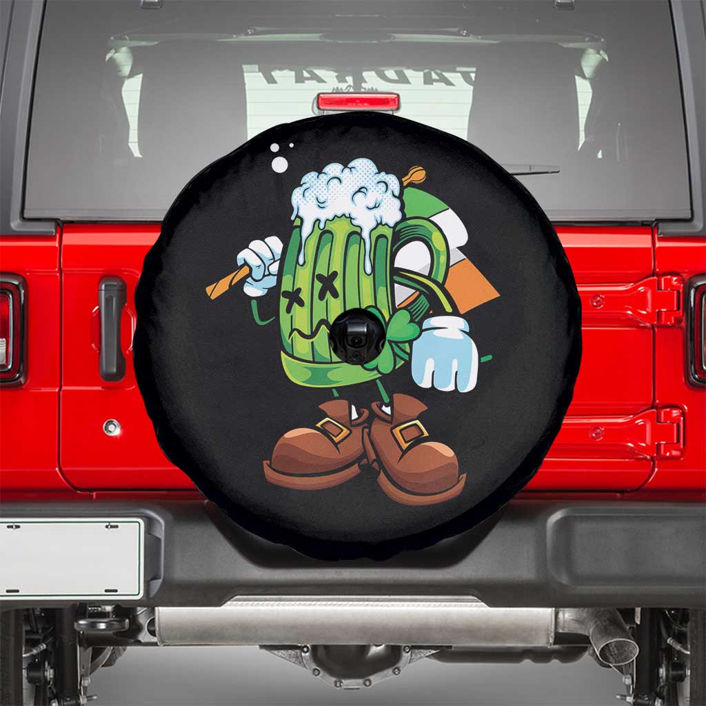 Funny St Patricks Day Drinking Spare Tire Cover Irish Beer Ireland Flag
