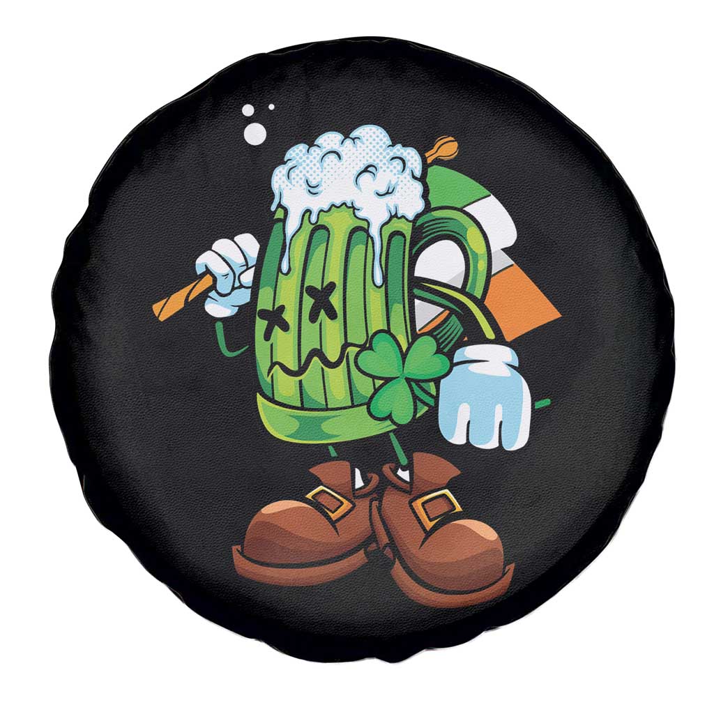 Funny St Patricks Day Drinking Spare Tire Cover Irish Beer Ireland Flag
