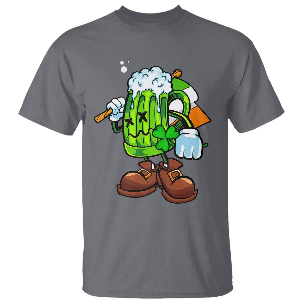 Funny St. Patricks Day Drinking T Shirt Irish Beer Ireland Flag - Wonder Print Shop