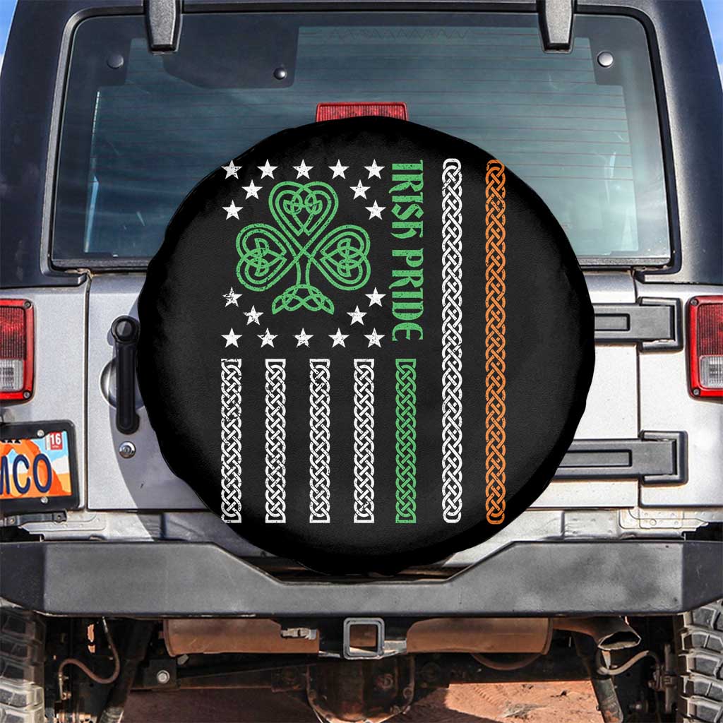 Irish Pride Spare Tire Cover Celtic Knot Ireland Flag Shamrock St. Patricks Day