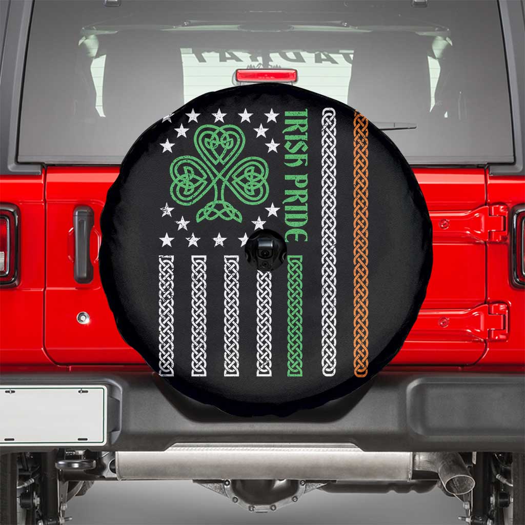 Irish Pride Spare Tire Cover Celtic Knot Ireland Flag Shamrock St. Patricks Day