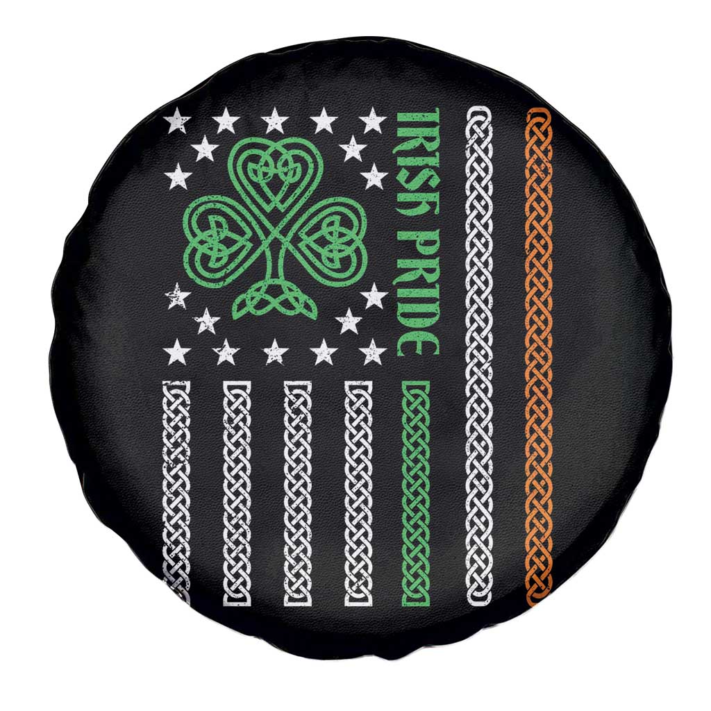 Irish Pride Spare Tire Cover Celtic Knot Ireland Flag Shamrock St. Patricks Day