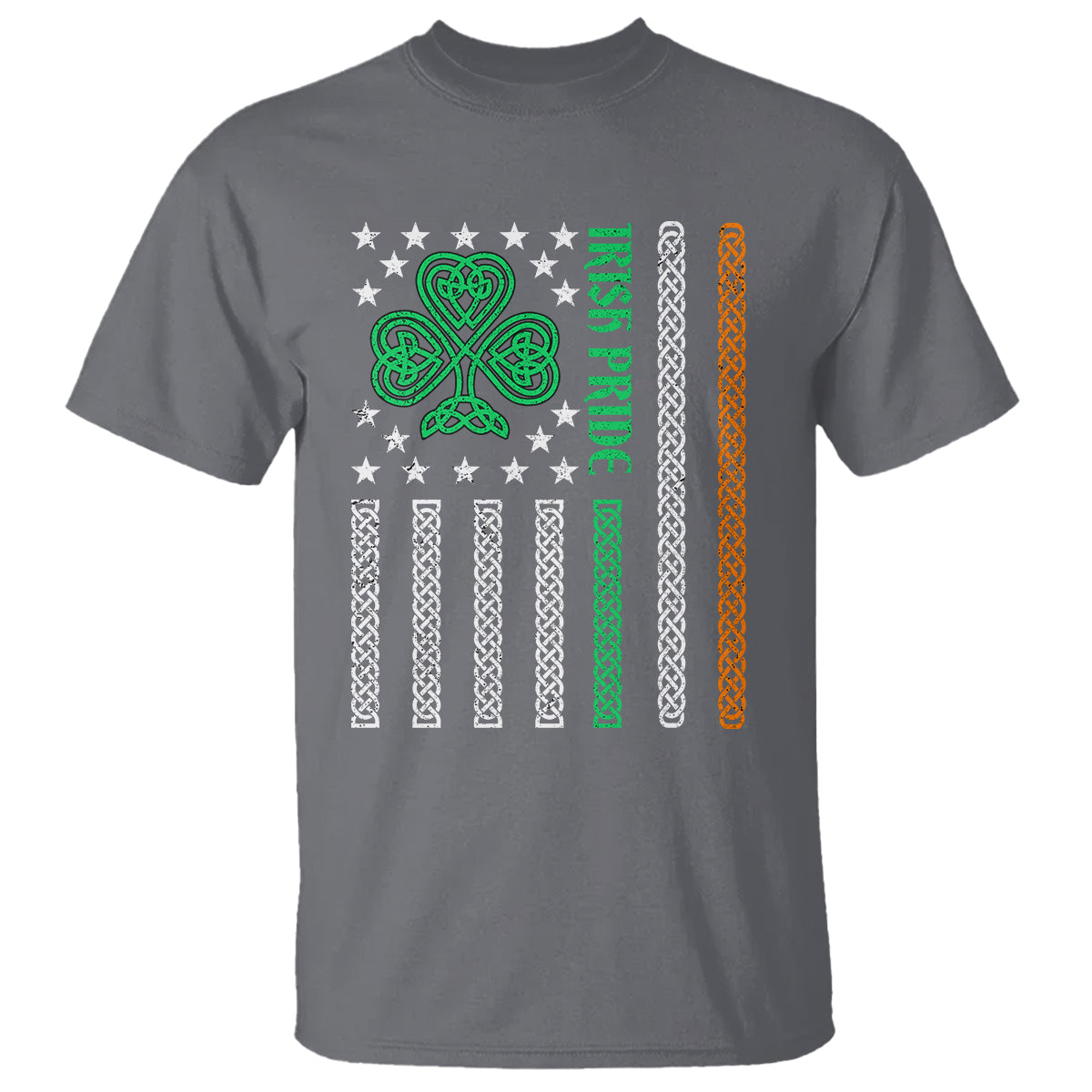 Irish Pride T Shirt Celtic Knot Ireland Flag Shamrock St. Patricks Day - Wonder Print Shop