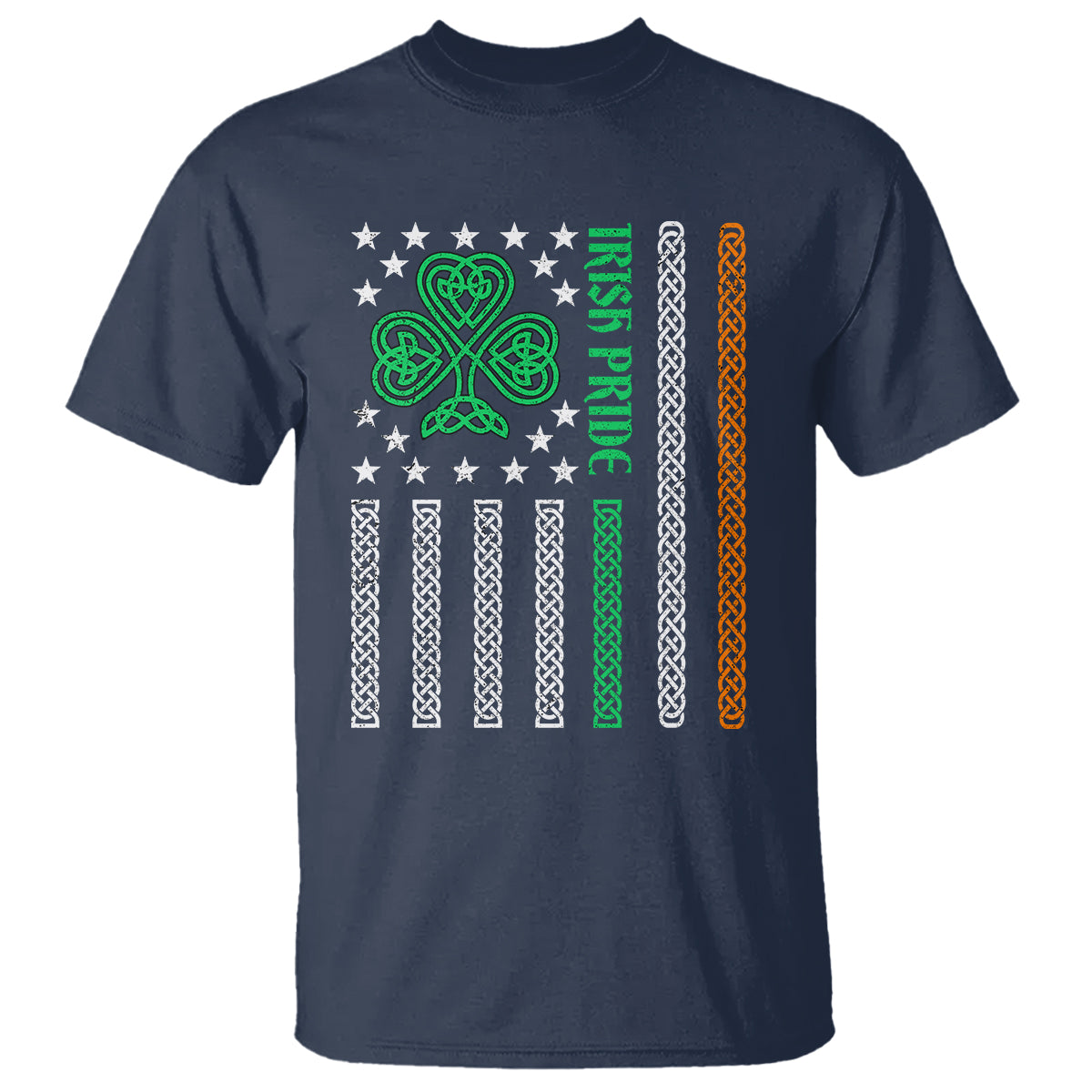 Irish Pride T Shirt Celtic Knot Ireland Flag Shamrock St. Patricks Day - Wonder Print Shop