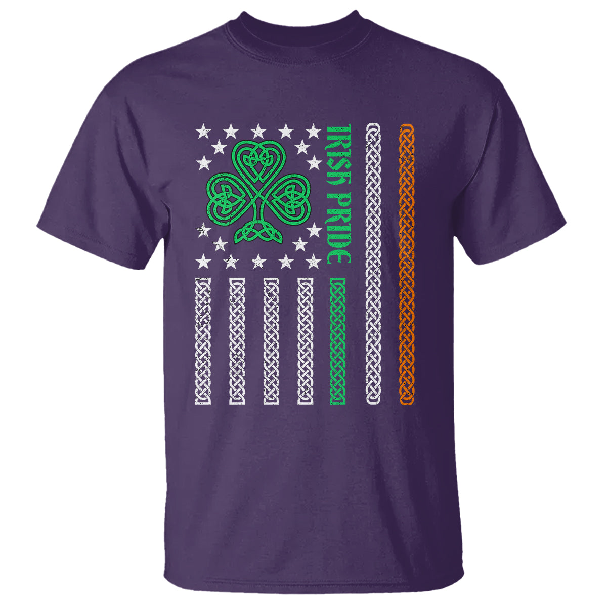 Irish Pride T Shirt Celtic Knot Ireland Flag Shamrock St. Patricks Day - Wonder Print Shop