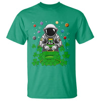 Funny St. Patricks Day Astronaut T Shirt Outer Space Leprechaun - Wonder Print Shop
