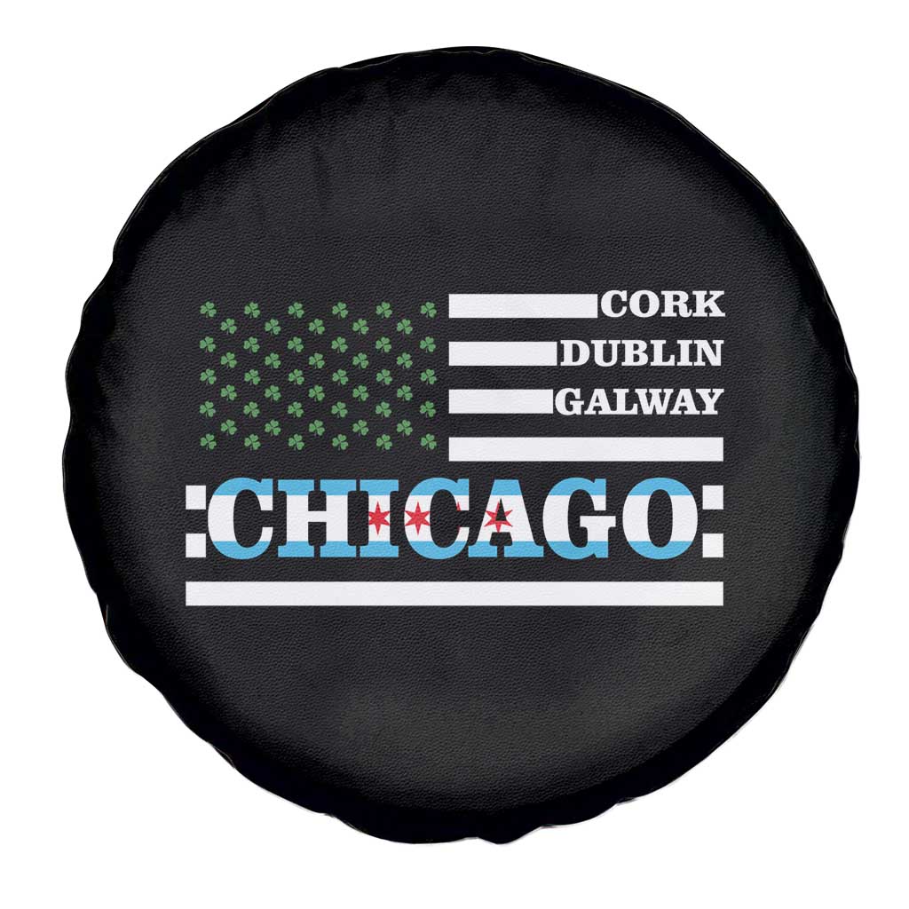 Chicago St Patricks Day Spare Tire Cover Cork Dublin Galway South Side Irish Flag