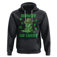 Funny St. Patricks Cowboy Hoodie Howdy Go Lucky Boots Retro Irish Western - Wonder Print Shop