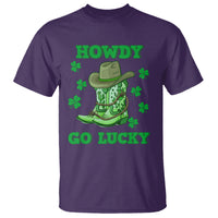 Funny St. Patricks Cowboy T Shirt Howdy Go Lucky Boots Retro Irish Western - Wonder Print Shop