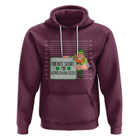 Funny St. Patricks Day Hoodie I'm Not Short I'm Leprechaun Sized Mugshot - Wonder Print Shop
