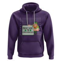 Funny St. Patricks Day Hoodie I'm Not Short I'm Leprechaun Sized Mugshot - Wonder Print Shop