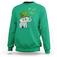 Cute Elephant St. Patricks Day Sweatshirt for Boys Girls - Wonder Print Shop