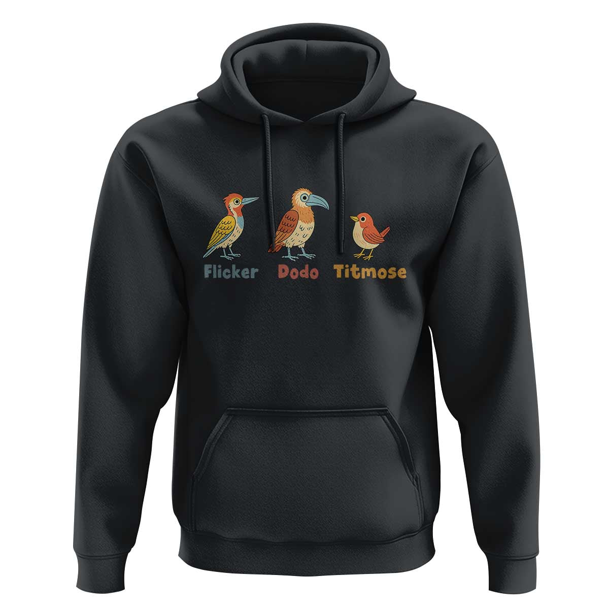 Flicker Dodo Titmouse Subtle FDT Hoodie Funny Bird Lover Nature