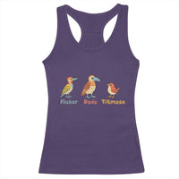 Flicker Dodo Titmouse Subtle FDT Racerback Tank Top Funny Bird Lover Nature