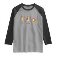 Flicker Dodo Titmouse Subtle FDT Raglan Shirt Funny Bird Lover Nature