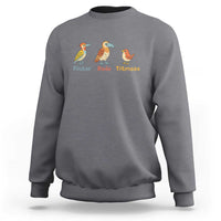 Flicker Dodo Titmouse Subtle FDT Sweatshirt Funny Bird Lover Nature