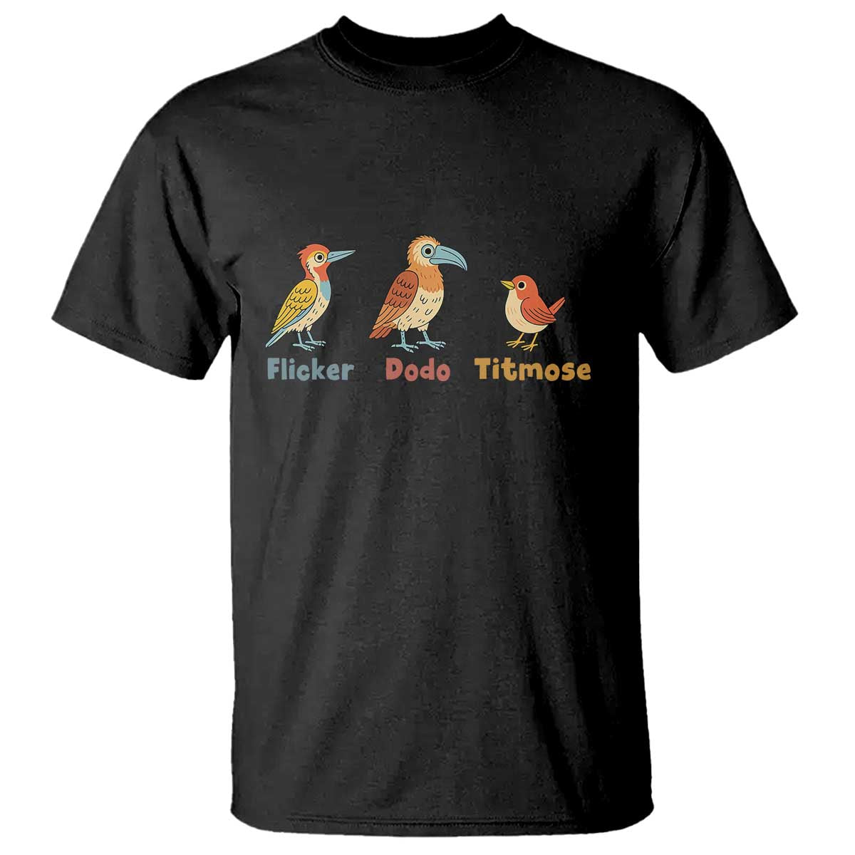 Flicker Dodo Titmouse Subtle FDT T Shirt Funny Bird Lover Nature