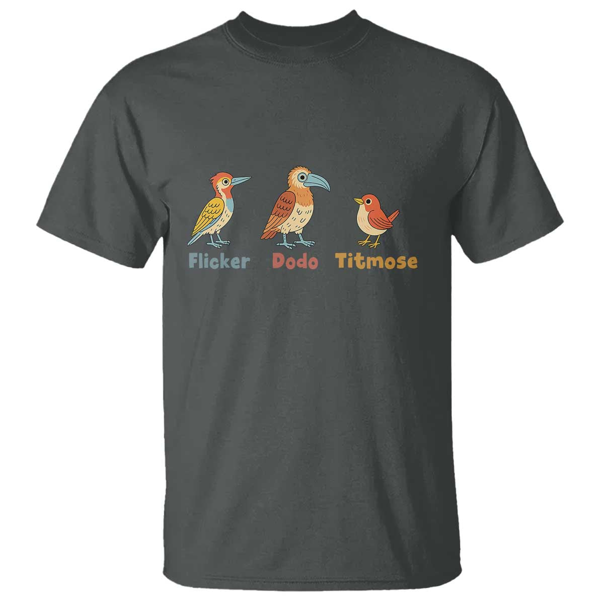 Flicker Dodo Titmouse Subtle FDT T Shirt Funny Bird Lover Nature
