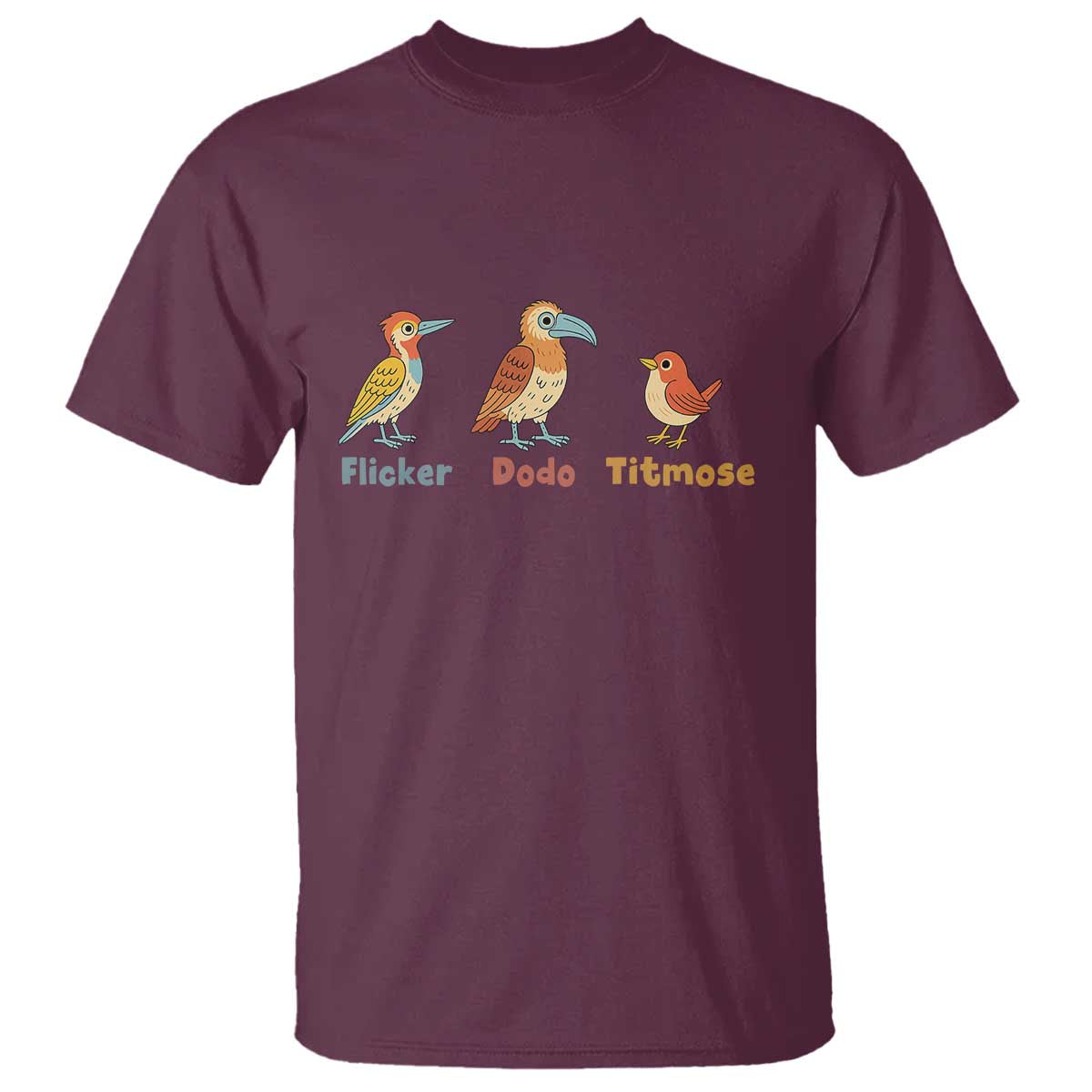 Flicker Dodo Titmouse Subtle FDT T Shirt Funny Bird Lover Nature