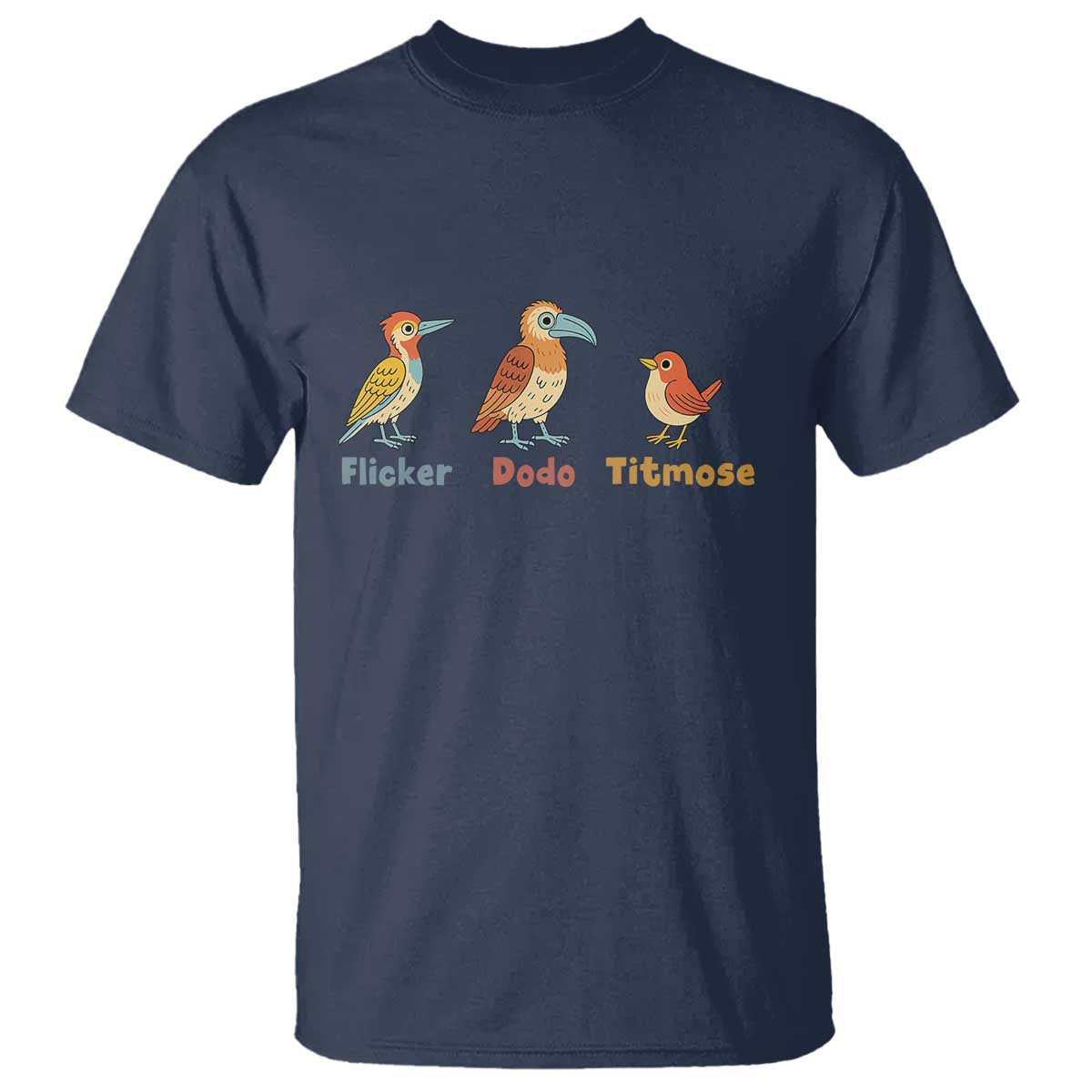 Flicker Dodo Titmouse Subtle FDT T Shirt Funny Bird Lover Nature