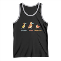 Flicker Dodo Titmouse Subtle FDT Tank Top Funny Bird Lover Nature