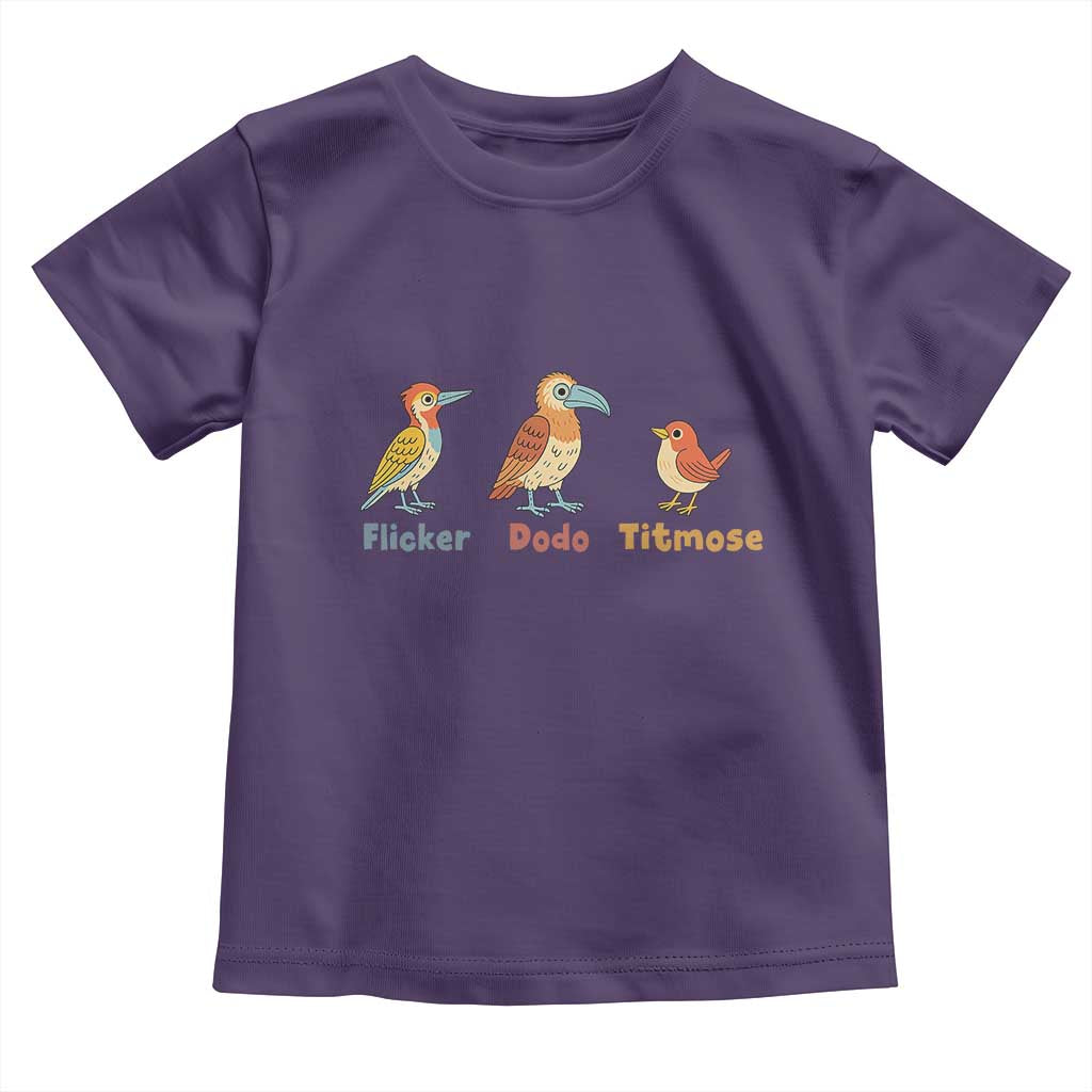 Flicker Dodo Titmouse Subtle FDT Toddler T Shirt Funny Bird Lover Nature