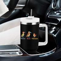 Flicker Dodo Titmouse Subtle FDT Tumbler With Handle Funny Bird Lover Nature