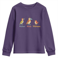 Flicker Dodo Titmouse Subtle FDT Youth Sweatshirt Funny Bird Lover Nature