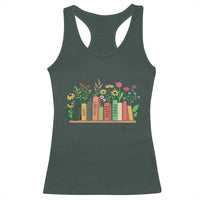 Subtle FDT 8647 Racerback Tank Top Foxtrots Deltas Tangos Book Lovers Flower