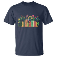 Subtle FDT 8647 T Shirt Foxtrots Deltas Tangos Book Lovers Flower