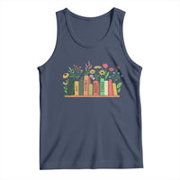 Subtle FDT 8647 Tank Top Foxtrots Deltas Tangos Book Lovers Flower